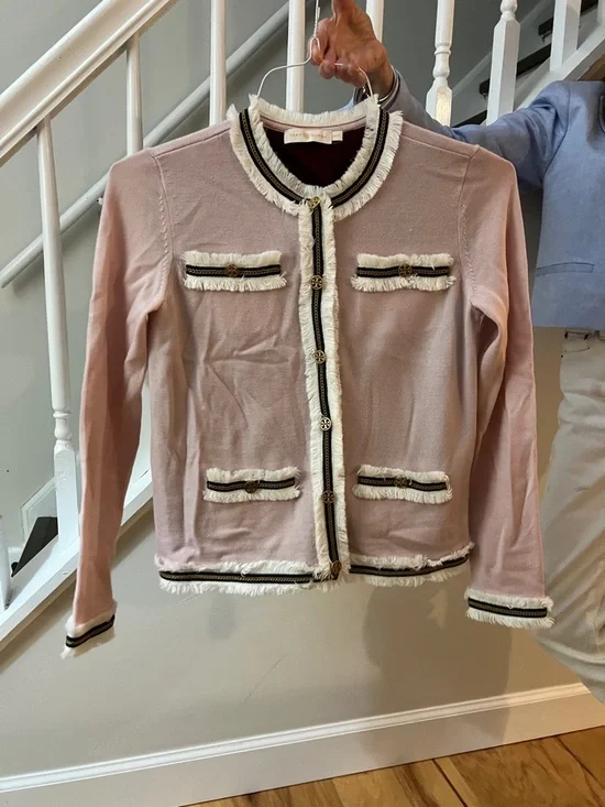 Tory Burch Blush Cardigan - Picture 1 of 8
